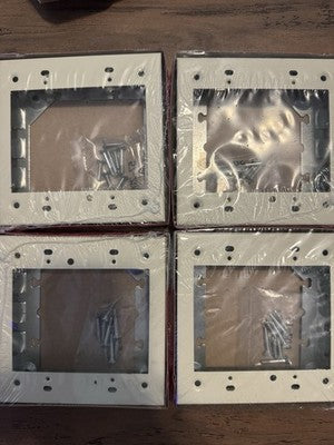 4PK Legrand Extending Power On-Wall Flush Type Extension Adapter Ivory 2-Gang