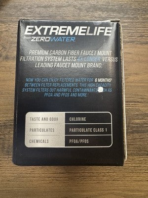 New Sealed Extreme Life Faucet Mount Replacement Filter by Zero Water 400 Gallon