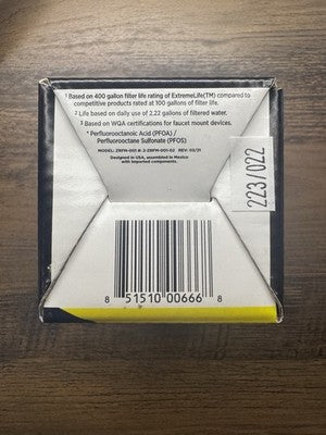 New Sealed Extreme Life Faucet Mount Replacement Filter by Zero Water 400 Gallon