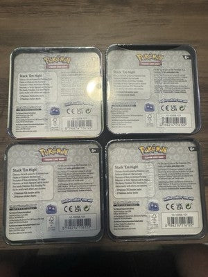 Pokemon TCG: Stacking Tin (Q1-2025) *Lot Of 4*