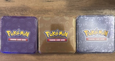 Pokemon TCG: Stacking Tin Set of 3 - Psychic Dragon Metal - Sealed