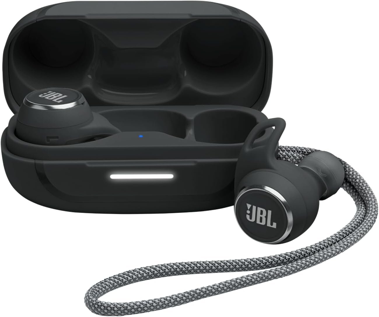 JBL Reflect Aero - True Wireless Noise Cancelling Active Earbuds, 6 mics for Perfect Calls with VoiceAware, Extreme dustproof & Waterproof, Comfortable, Secure fit, 24hr with Fast-Charging (Black)