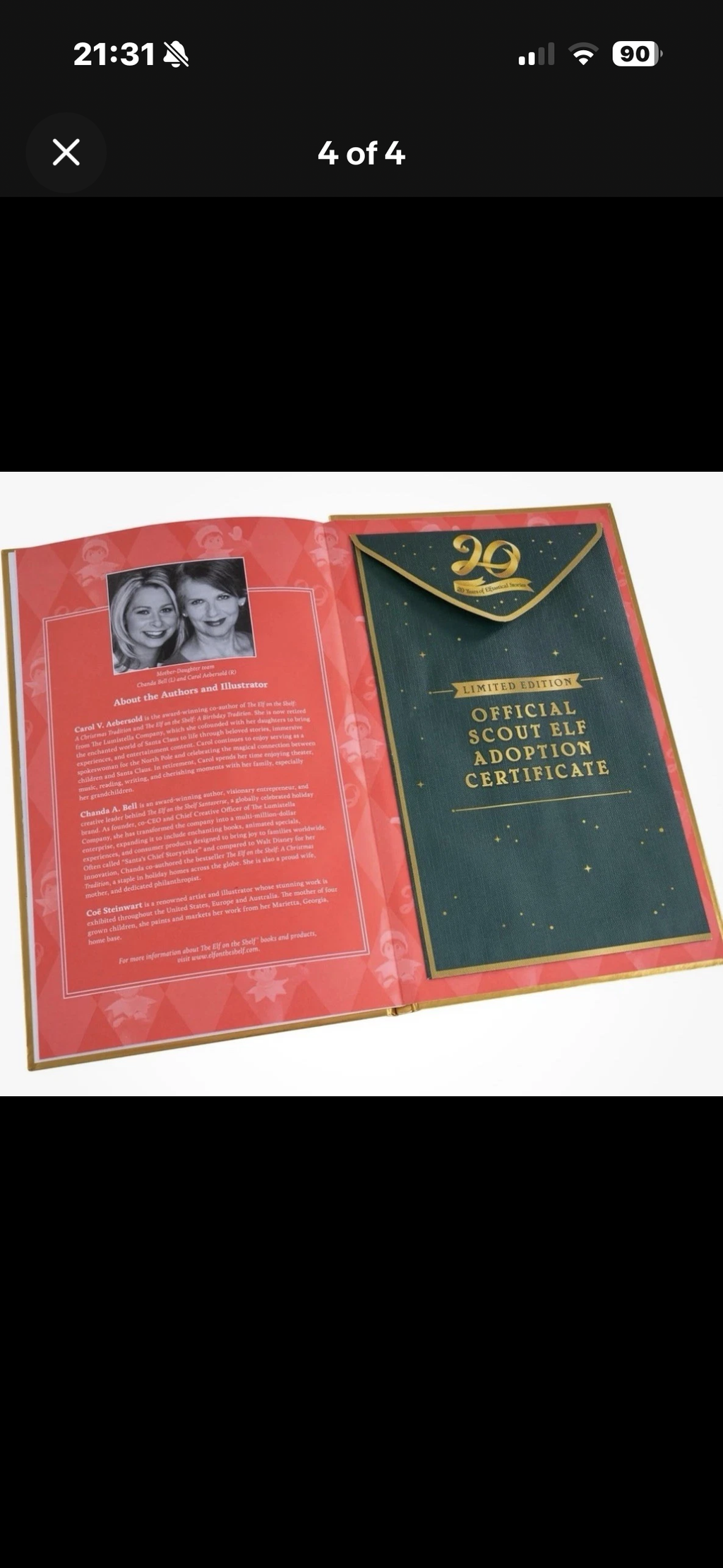 Elf On the Shelf: A Christmas Tradition, Limited 20th Anniversary Edition New