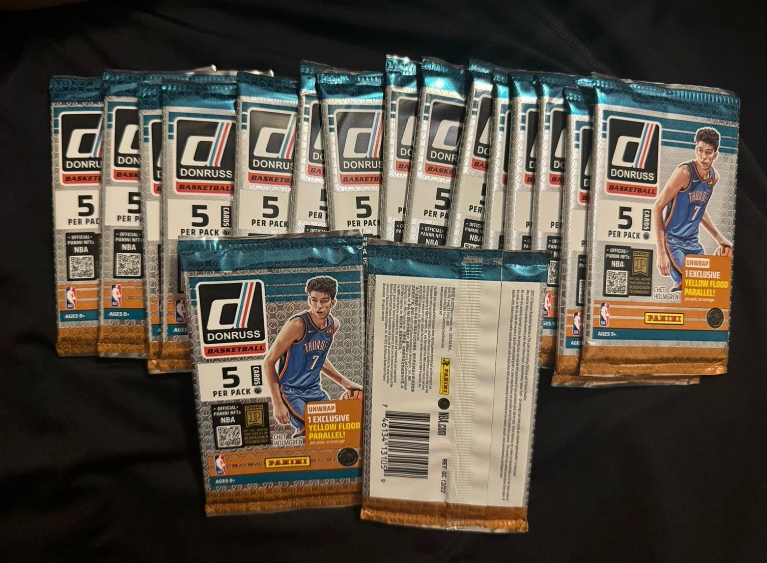 17x 2022-23 Donruss Basketball-5 Card Packs-Factory Sealed LOT